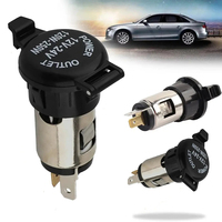 DC 12-24V Car Female Socket Power Plug Cigar Lighter Socket Car Cigarette Lighter  Auto Motorcycle Marine Atv Rv Accessories