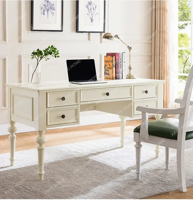 

summer Retro Writing Office Desks Desktop Computer American Style Office Desks Exquisite Fashionable Furniture