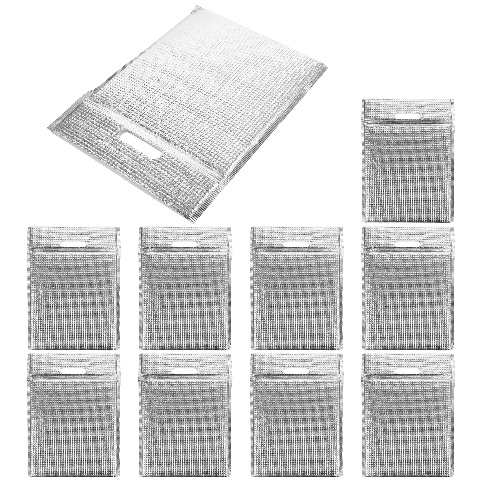 

10pcs Insulated Sandwich Bags Portable Aluminum Foil Reusable Snack Bags 25X35 Lightweight Easy Open Close Lunch Picnic