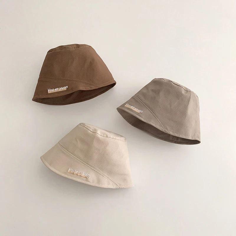 

Сплошная цветная детская панама для детей 1–3 лет, детская кепка в рыбацком стиле для мальчиков и девочек, уличные солнцезащитные козырьки, модные хлопковые детские панамские кепки для бассейна