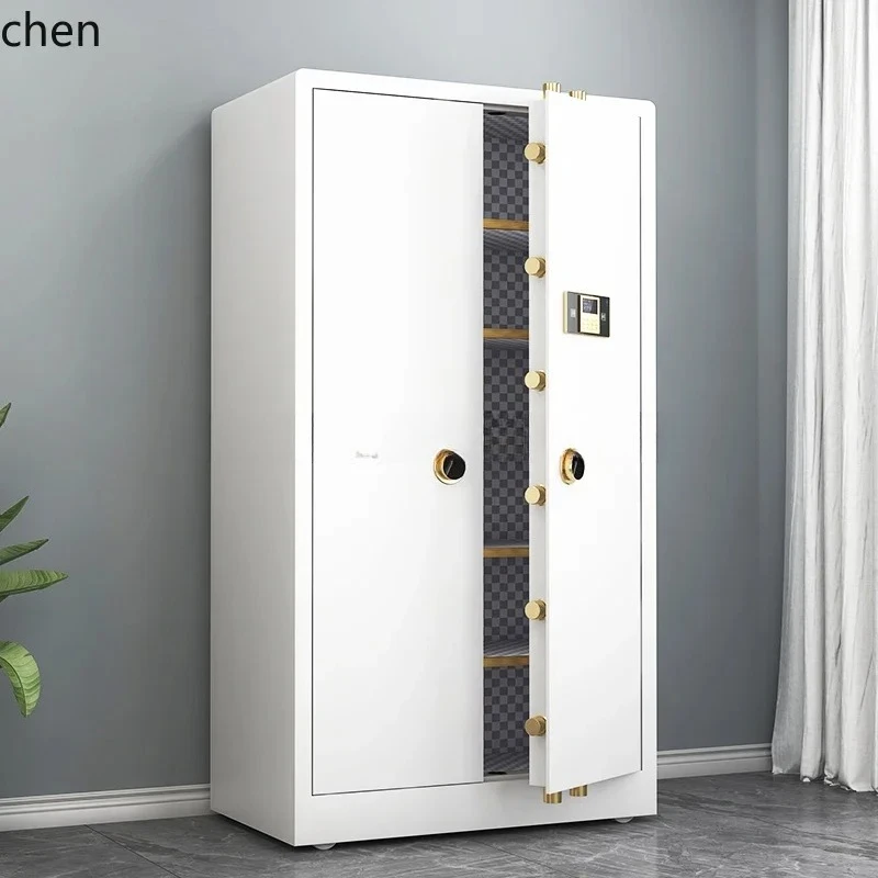 HYS Fingerprint Password Cabinet Large Capacity Household Safe All-Steel Anti-Theft Office File Cabinet