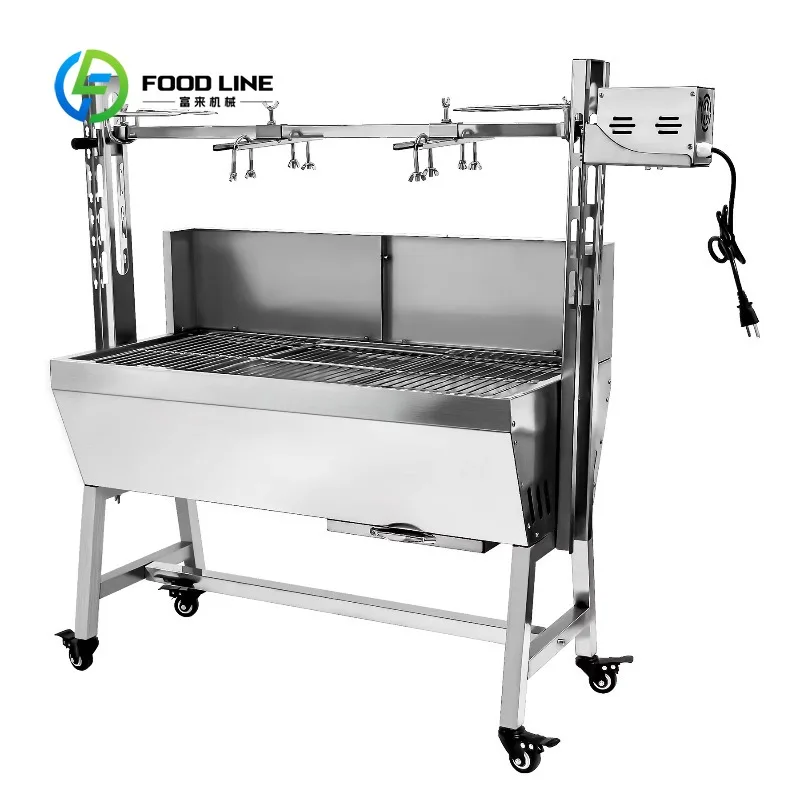 

Customized size Outdoor BBQ Grill Stainless Steel Portable Grill Whole Pork Lamb Charcoal