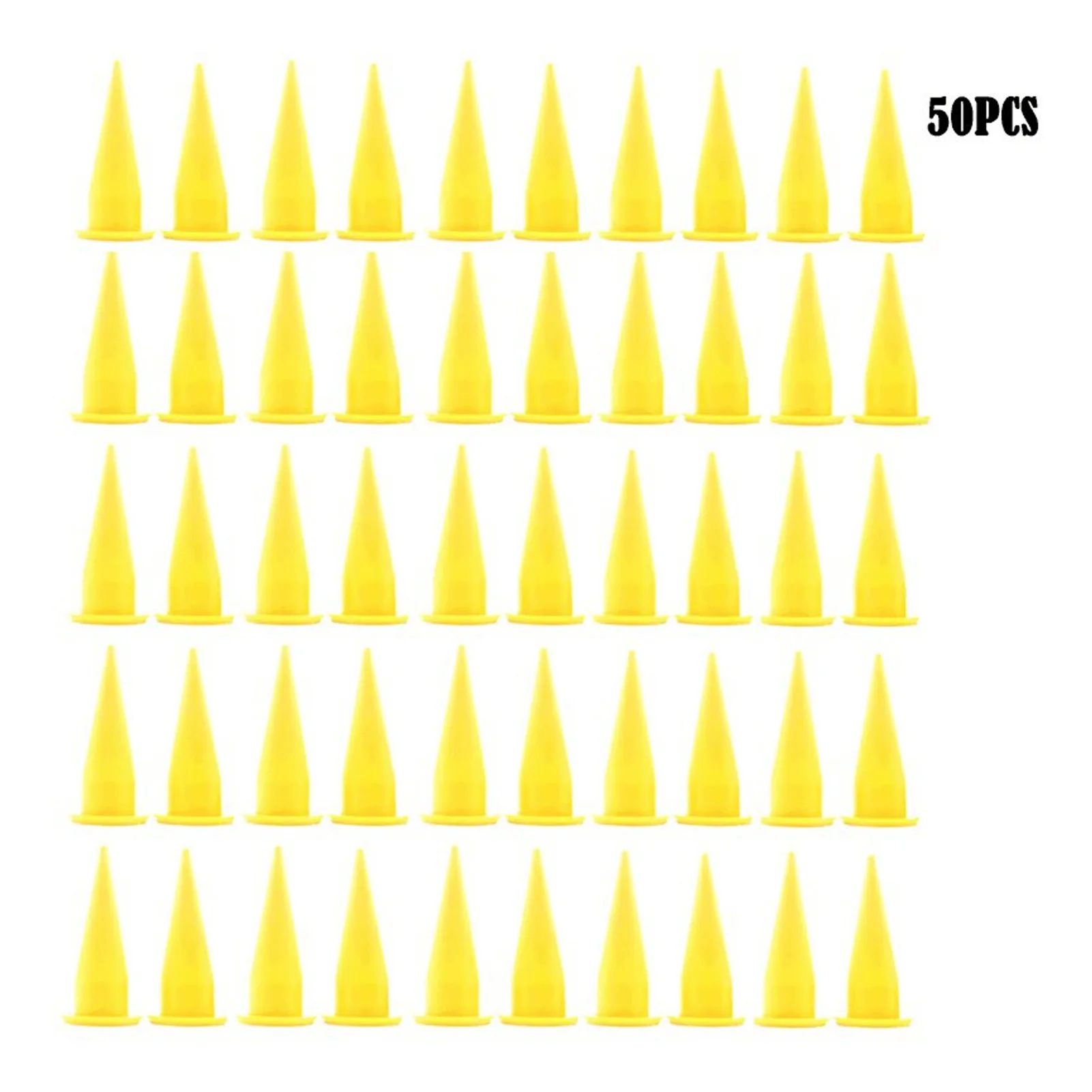 50Pcs Caulk Cone Nozzle PE Plastic Fine Tip Reusable Caulking Nozzle for Sealant Glue