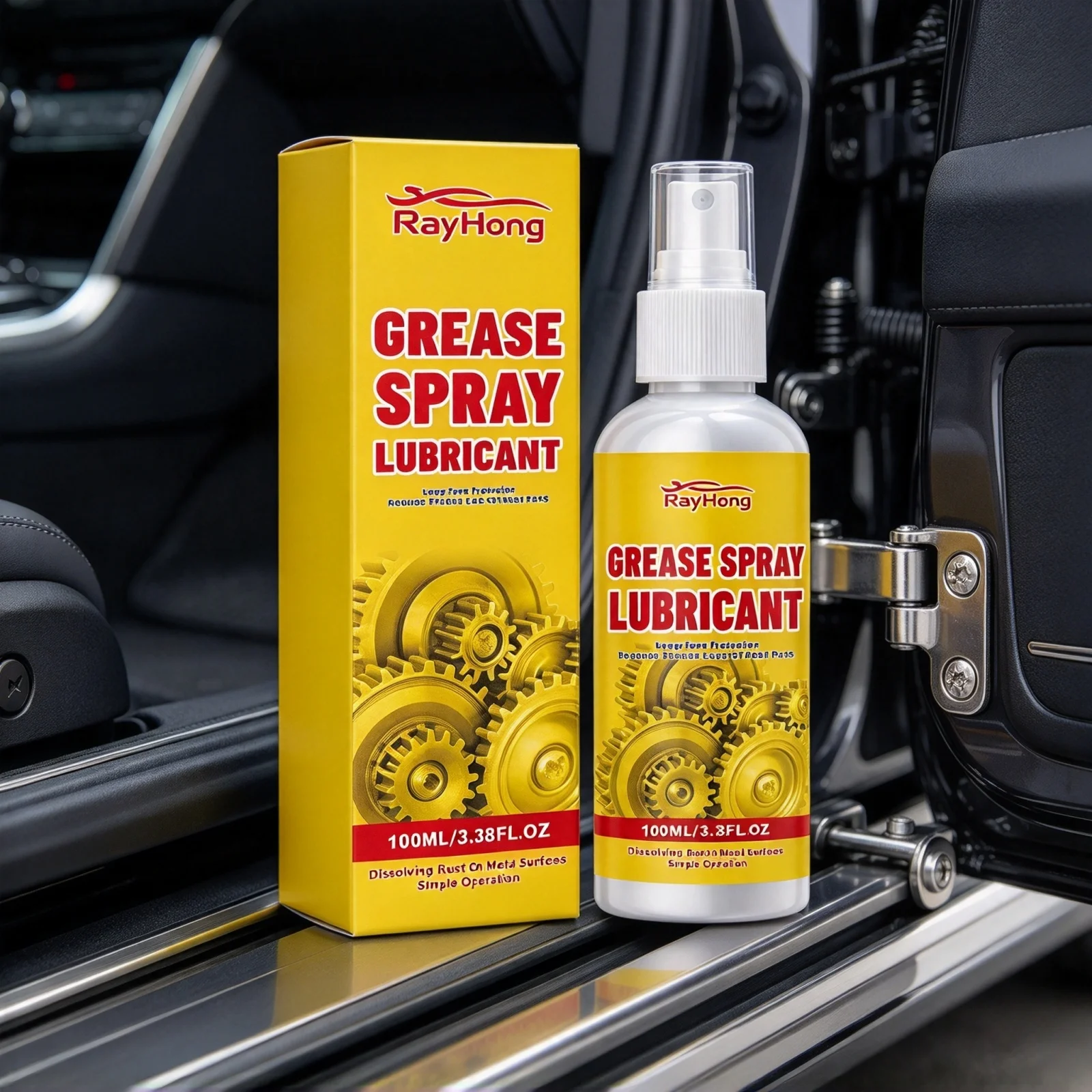 Multi-Use Grease Lubricant Spray Anti-Rust Friction Reducer for Tools Rust Remover Lubricant Spray for Quick Rust Dissolution