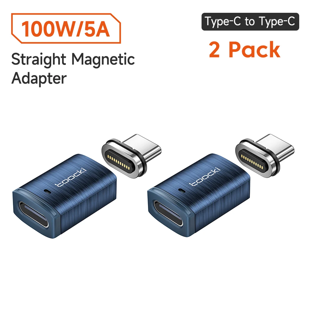 Toocki USB3.0 USB C naar Type C Magnetische OTG Adapter PD 100 W Snel Opladen 5 Gbps Data OTG Converter voor Macbook iPhone 15