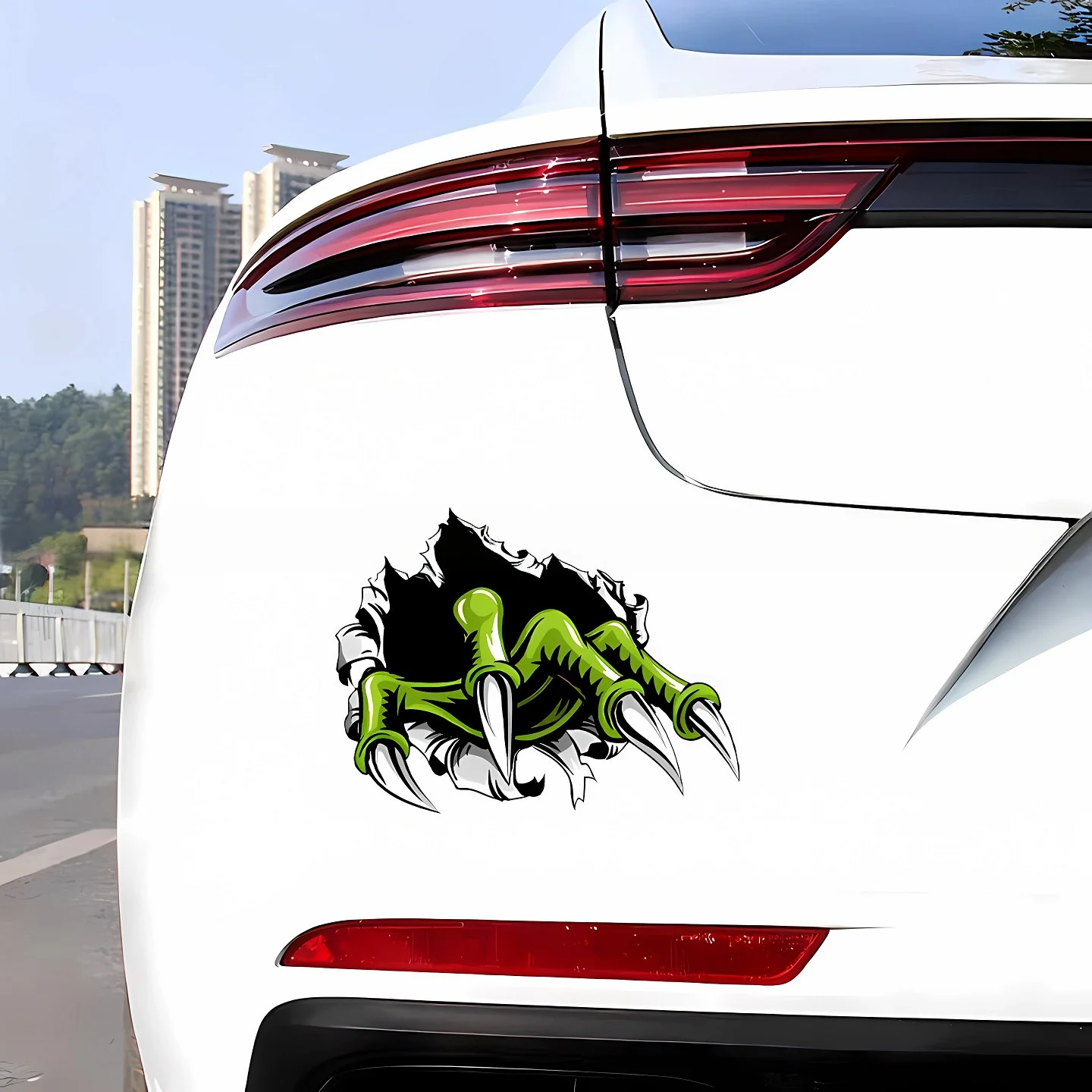 Car stickers Monster Claw Personalized Creativity Funny Decal Electric Motorcycle Body Fuel Tank Cap Decorat Stickers Waterproof