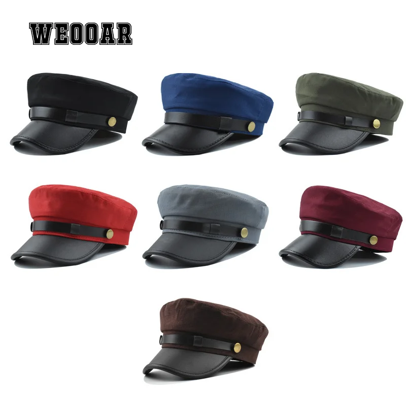 Vintage Militaire Baret Hoeden Voor Vrouwen Mannen Navy Cap 2022 Stijlvolle Herfst Winter Britse Stijl Outdoor Reizen Platte Piekte Caps 374