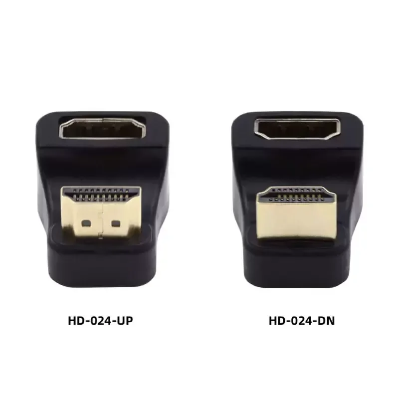 for HDMI Male to Female Adapter Support UHD 2.1 High Definition U Shaped 8K with Light