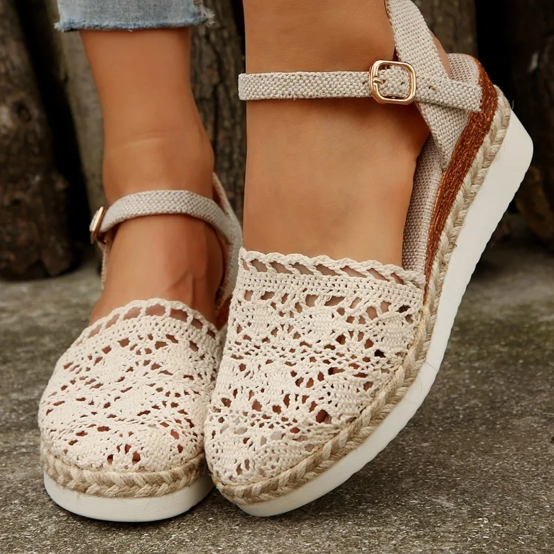 Sandalias clásicas de diseñador para mujer, chanclas elegantes sin cordones para vestido al aire libre, fiesta, talla grande, verano, 2024