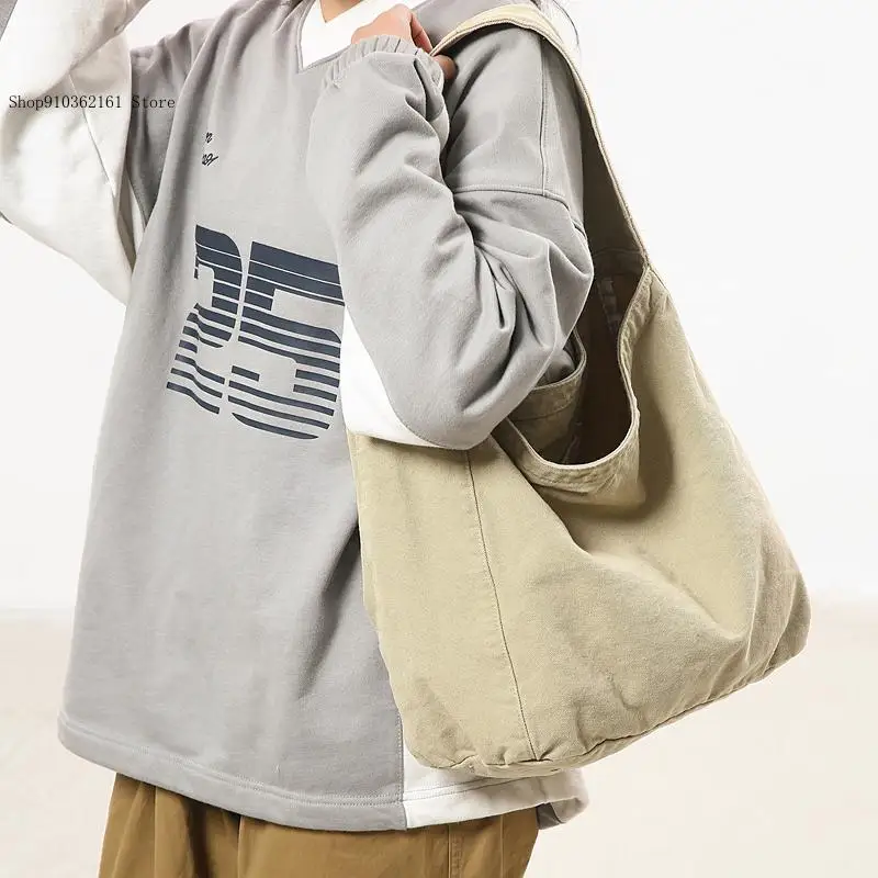 Simple Korea Style Cloth Packages Large Capacity Leisure Handbags Canvas Shoulder Women 100% Cotton Casual Totes