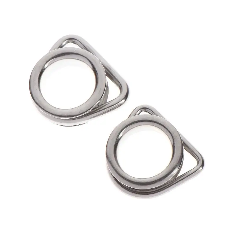 Stainless Steel M6/8 Sun Shade Sails Corner D Ring Thimble Wire Rope Thimble Marine Hardware Boat/Yacht Cable