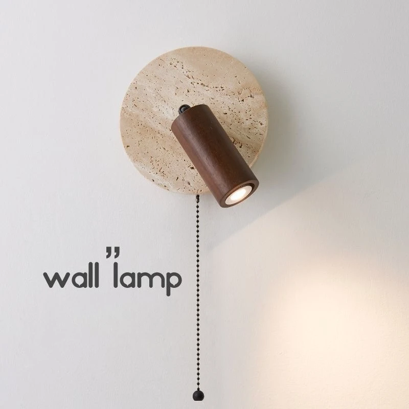 

Travertine Stone Led Wall Light Bedside Spotlight Lights For Bedroom Living Room Modern Home Decoration Wall Lamp Reading Lamps