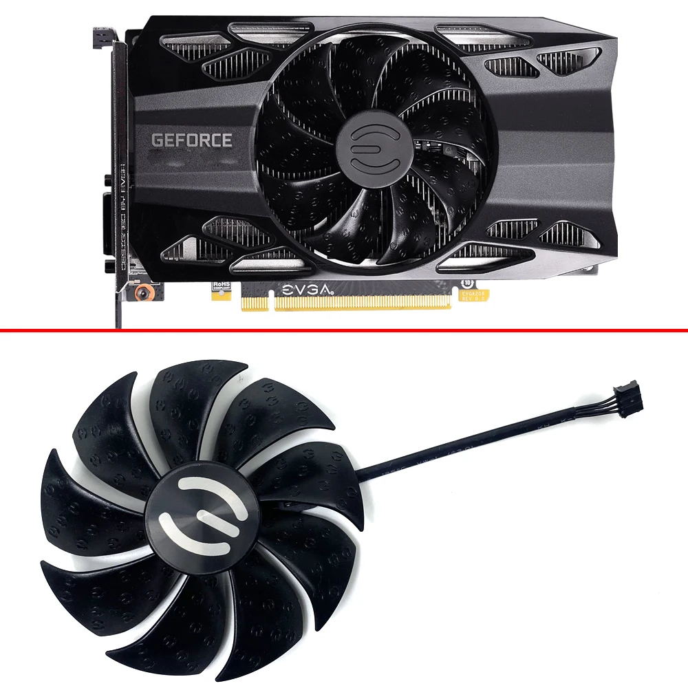 

87MM 4PIN PLD09220S12H GTX1660 1650 RTX2060 SC GPU FAN For EVGA GTX 1660 SUPER RTX 1650 1660 2060 XC Graphics Card Cooling Fans