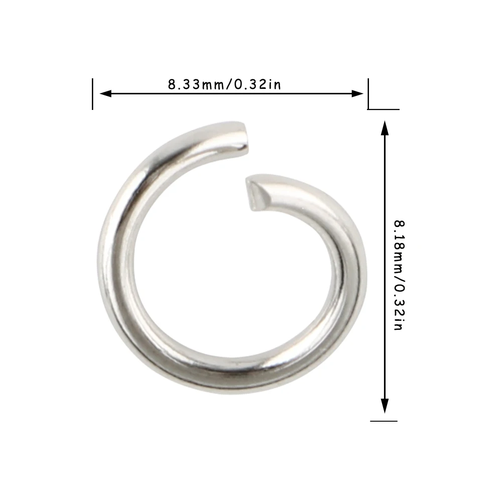 20 قطعة مفتاح سلسلة مفاتيح 25 مللي متر سلك مسطح مستدير حلقة مفتوحة حلقات المفاتيح المعدنية DIY بها بنفسك لعبة مجوهرات قلادة صنع #6