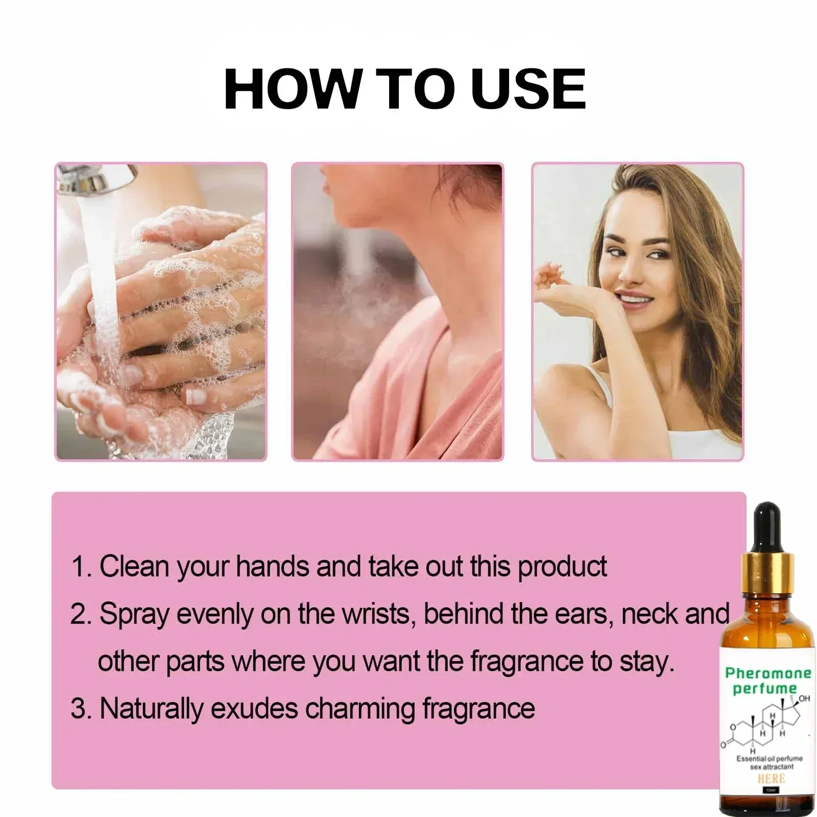 عطر فرمون الرجالي يجذب النساء عطر كولونيا يدوم طويلاً تاريخ الجنس الرومانسي يمزح عطر محمول زيت أساسي #6