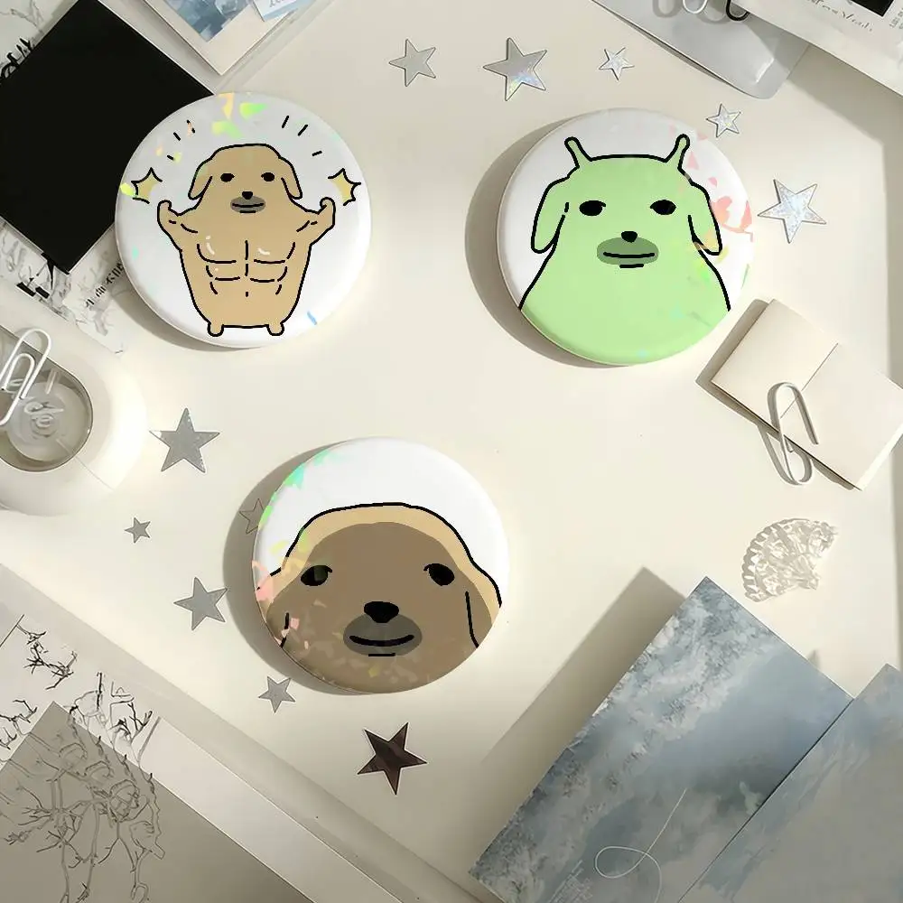 Cartoon Cute N-Nudaeng Laser Badge Creative Pins Brooch for Bag Clothes Hat Decor Gifts Fans Collect