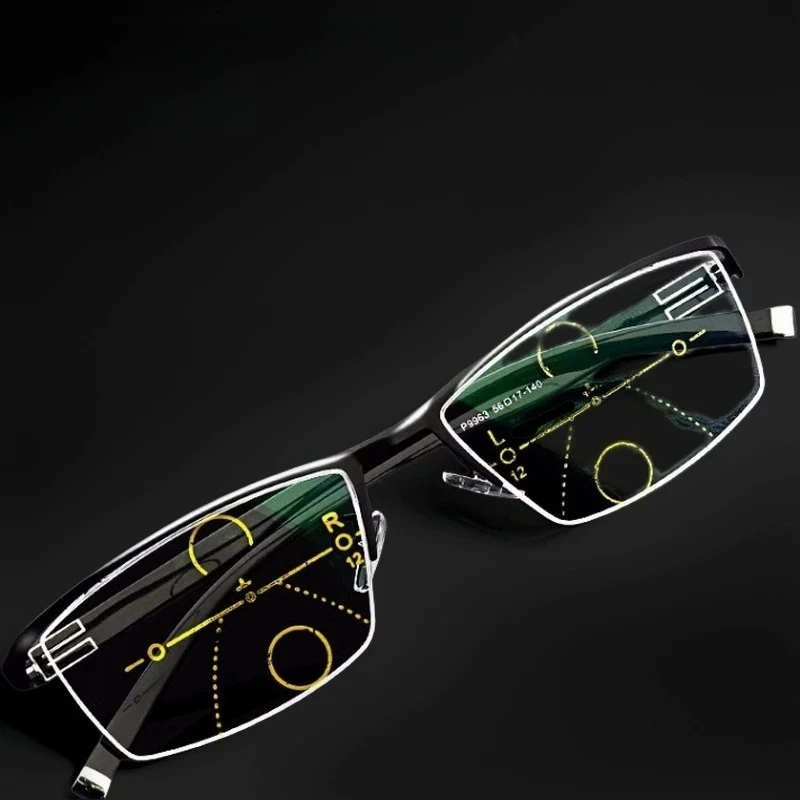 Intelligente Progressive Lesebrille für Männer und Frauen Nah- und Fernsicht mit Blaulichtfilter und Automatischer Anpassung