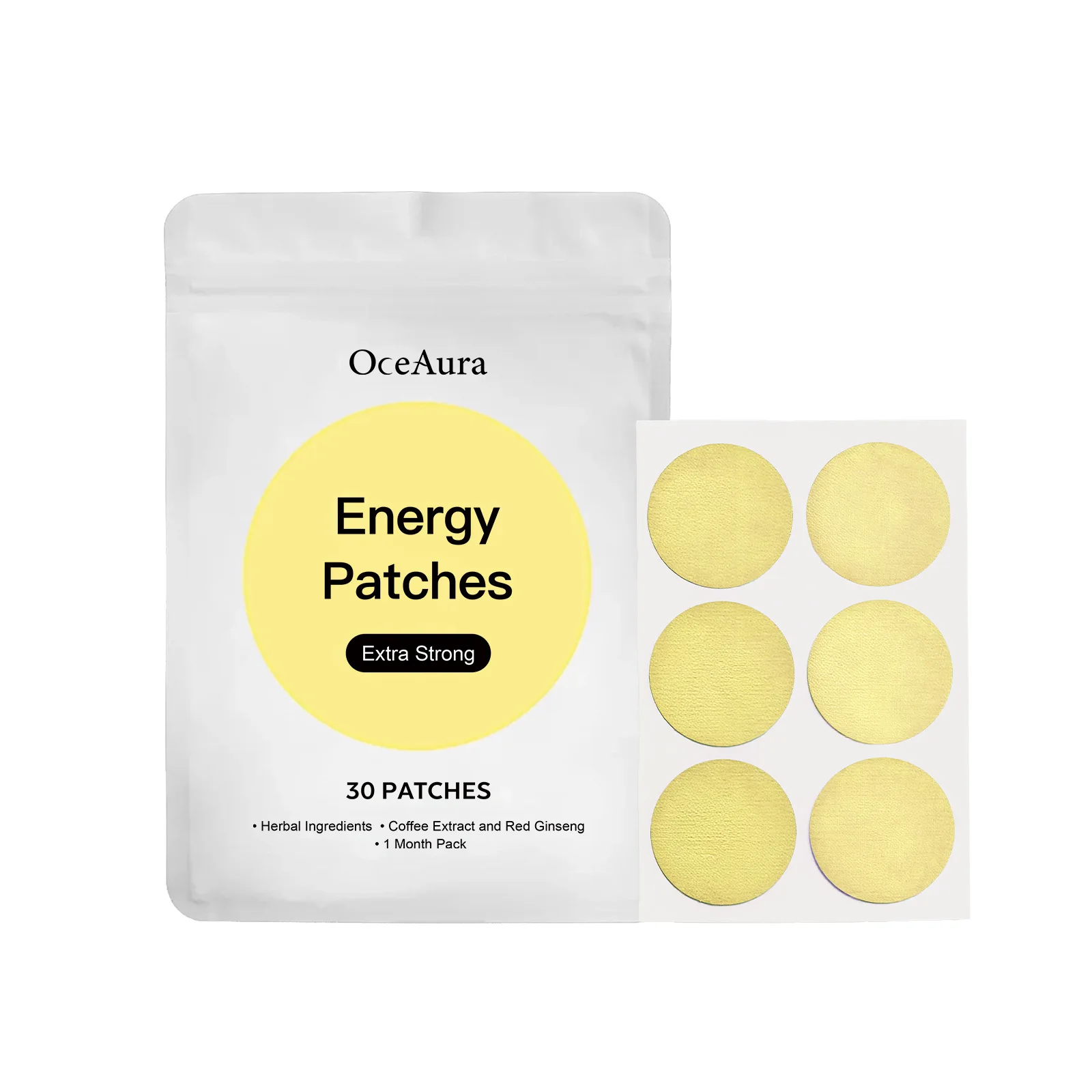 OceAura Dopamina Patches Anti Ansiedade Alívio Melhoria do Humor Recuperação de Fadiga Boost Energy Sistema Imune Adulto Patches de Energia