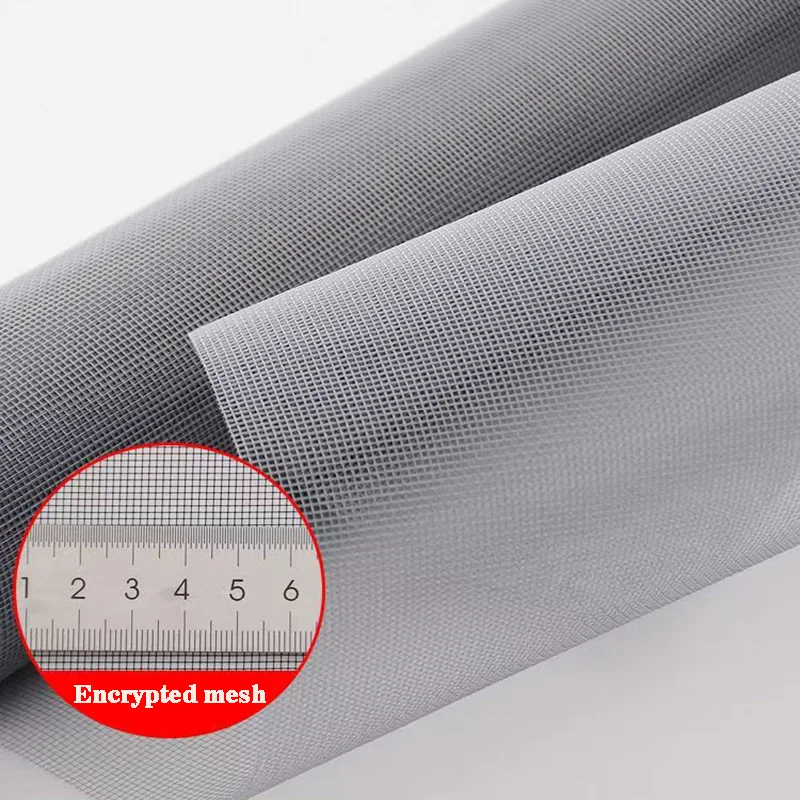 Grey PP nano mesh, invisible mesh for household mosquito, insect, and dust prevention, ventilated and transparent，Free cutting