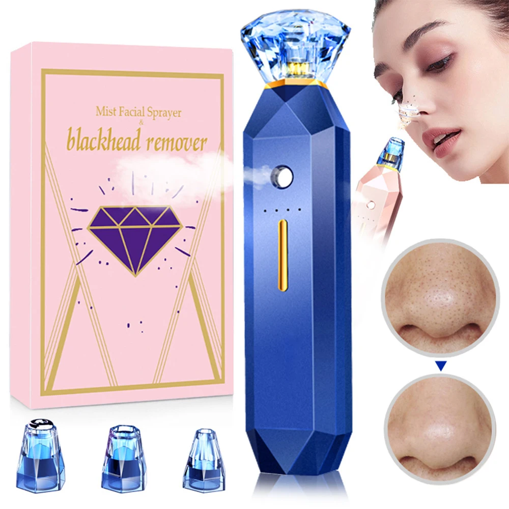 High Pressure Oxygen Injection Hydrating Beauty Instrument Electric Suction Blackhead Pore Cleaning Hydrating Beauty Instrument