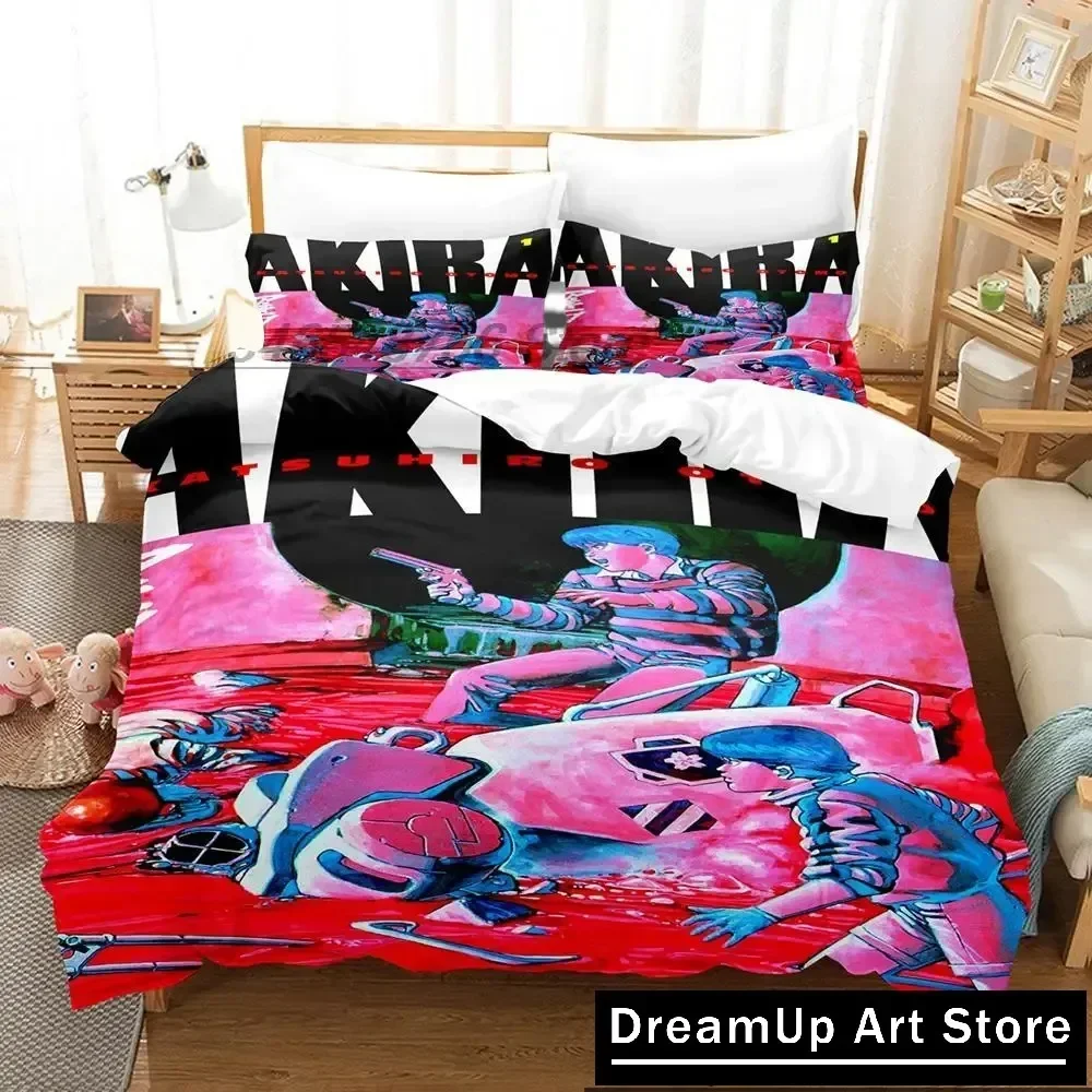 3D Print Akira Anime Bedding Set Double Twin King Duvet Cover Comforter Pillowcase Boys Girls Adults Bedroom