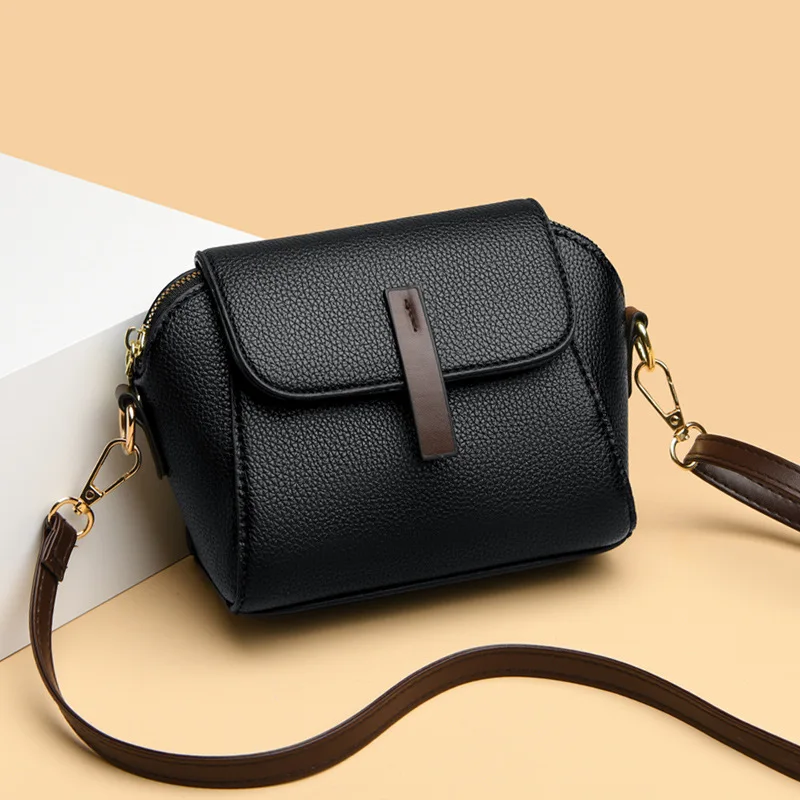 Women Fashion Simple Crossbody Bag 2024 Ladies Casual All-match Mobile Phone Coin Purse Wallet PU Small Shoulder Bag Handbags