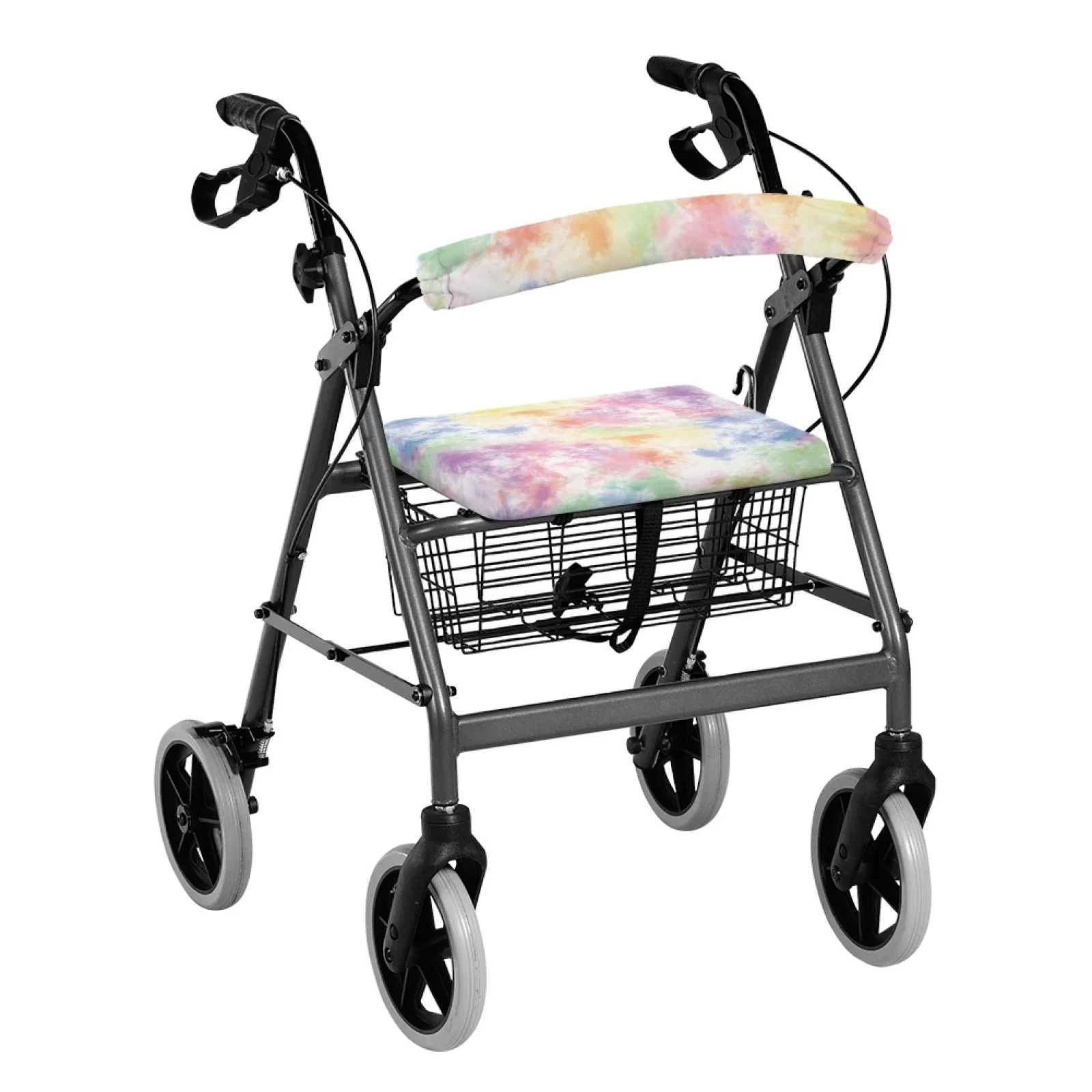 Coloranimal Pastel Cloud Print 2PCS Rollator Seat Back Cover for Senior Ladies Walker Seat Cushion Cover New Design