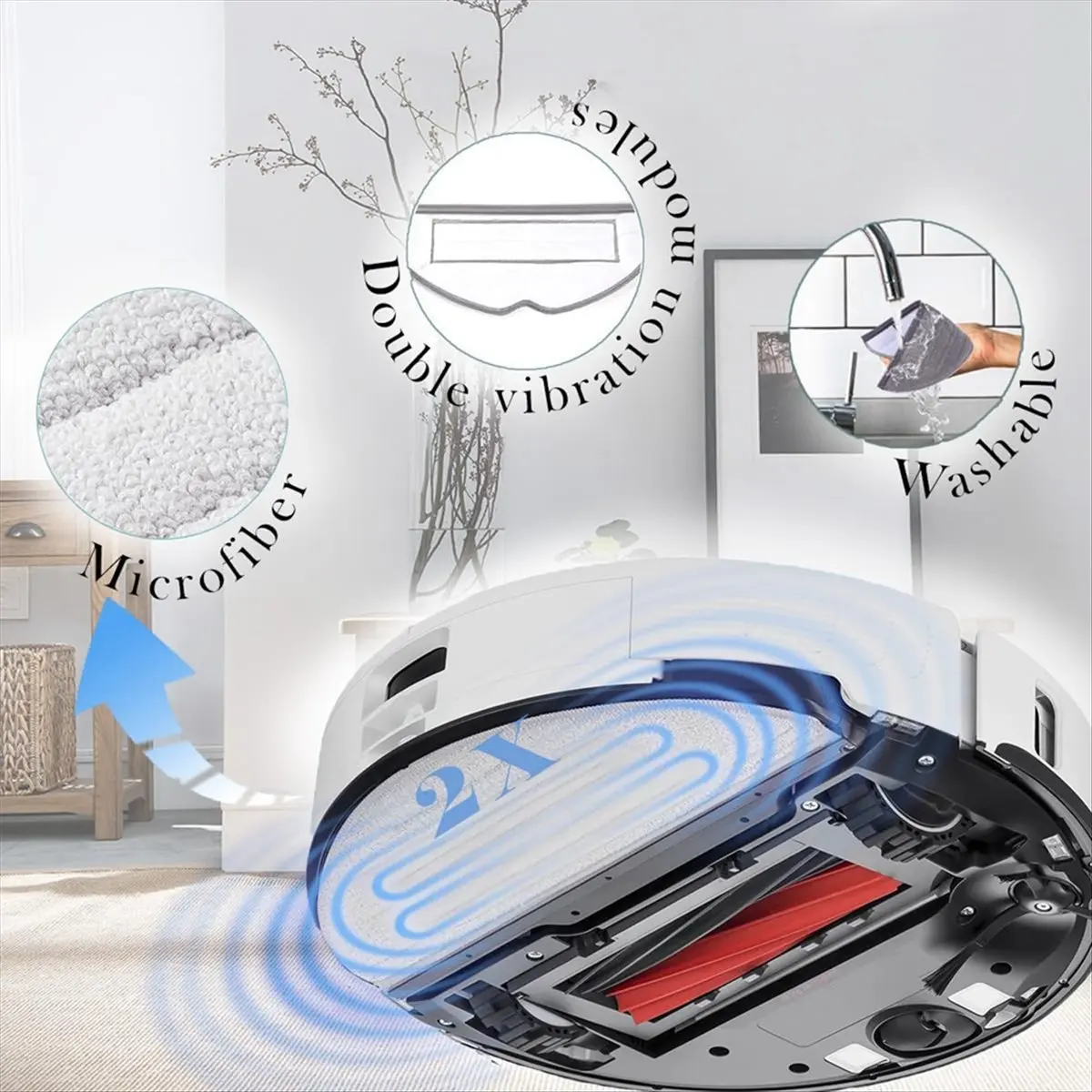 

Комплекты аксессуаров для S8 Pro Ultra/S8/S8+, запасные части с 1 парой основных щеток, насадкой для мытья полов, фильтром, боковой щеткой [LUCK 9]