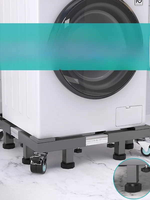 Base de acero inoxidable para secadora con bomba de calor, soporte universal móvil para lavadora y secadora de ropa de uso doméstico