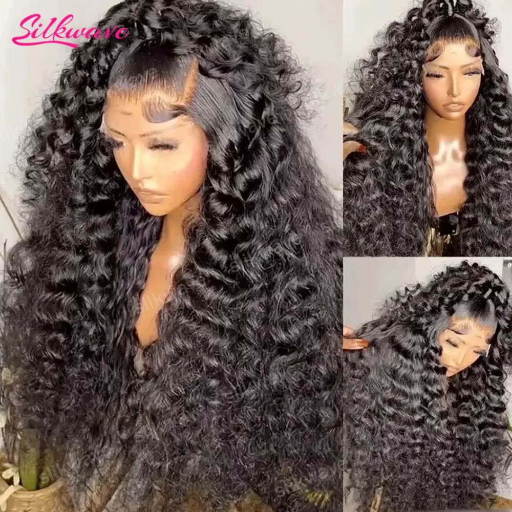 

Парик с глубокой волной и прозрачной HD-сеткой 13x6, плотность 200, предварительно выщипанные волосы, 100% натуральные человеческие волосы, кудрявые парики для чернокожих женщин