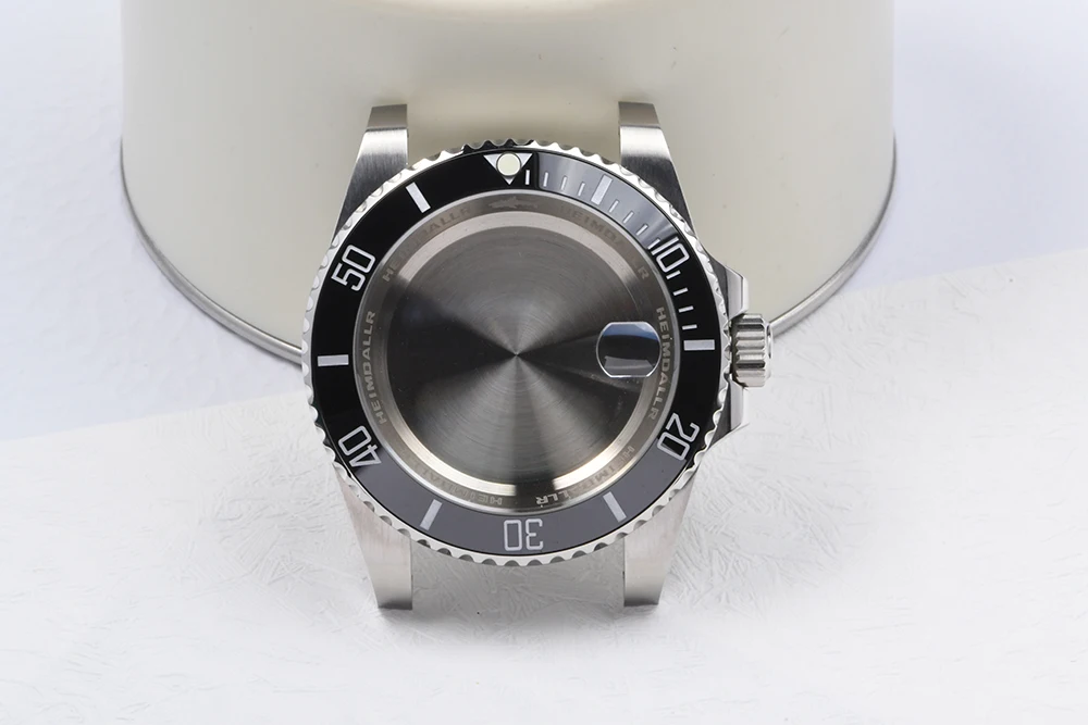 Stahlgehäuse GHOST C3 Leuchtendes Saphirglas Taucheruhrengehäuse für NH35/NH36 Automatikwerk Uhrenmod passend für Seiko Mod – Detail 1