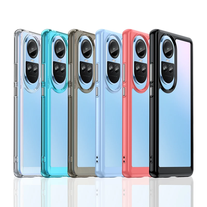 Clear Case For OPPO Reno 10 Pro 5G Case For Reno 10 Pro Cover Coque Funda Hard Translucent Shockproof Phone Bumper Reno 10 Pro