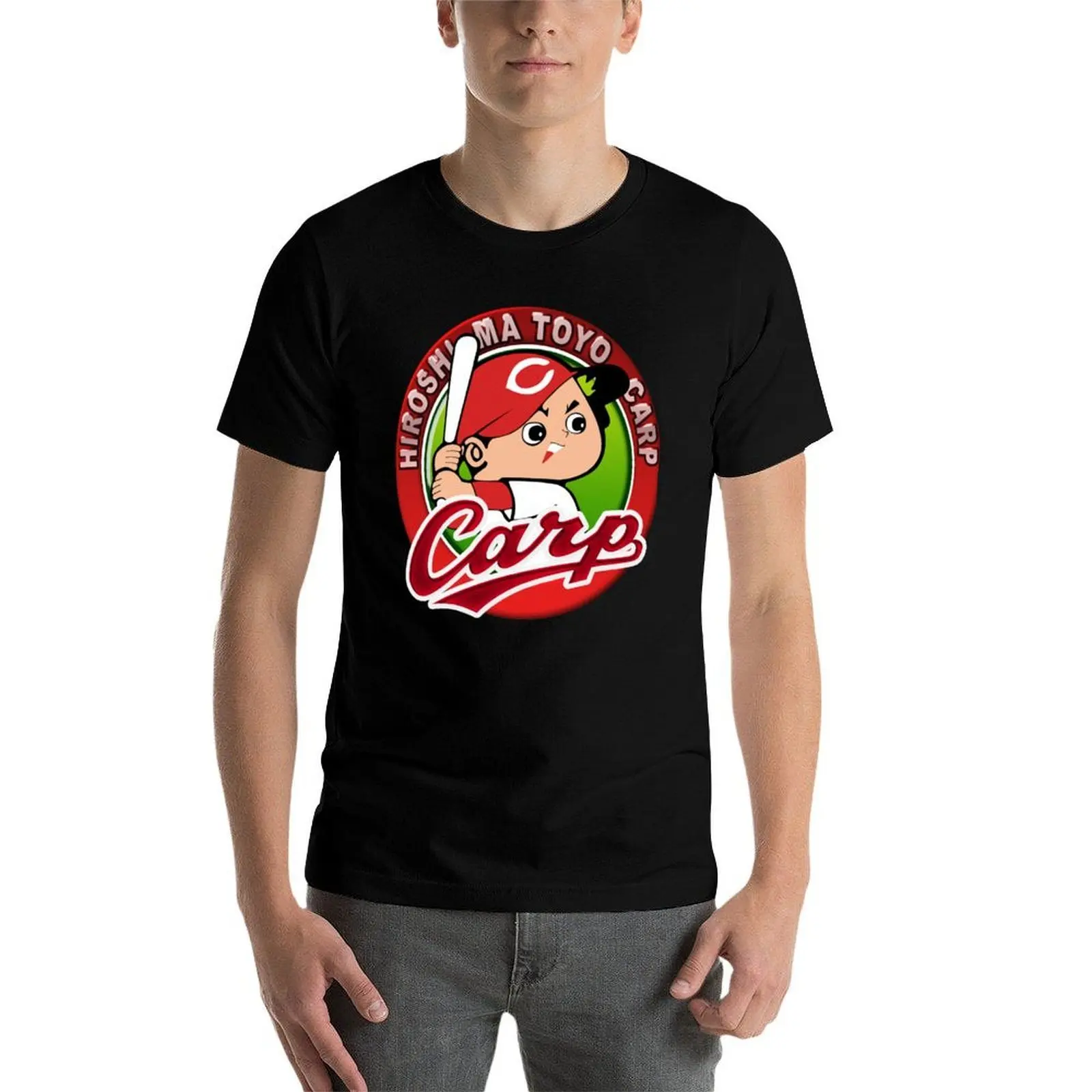 Hiroshima Toyo Carp T-Shirt Relaxed Casual Short Sleeve Tee view 4