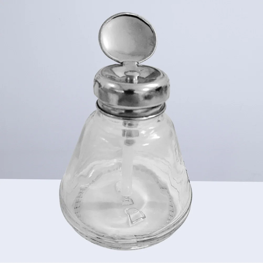 

150ml Nail Polish Remover Subpackaging Pump Bottle Lockable Design Portable Liquid Storage Dispenser for Nail Use