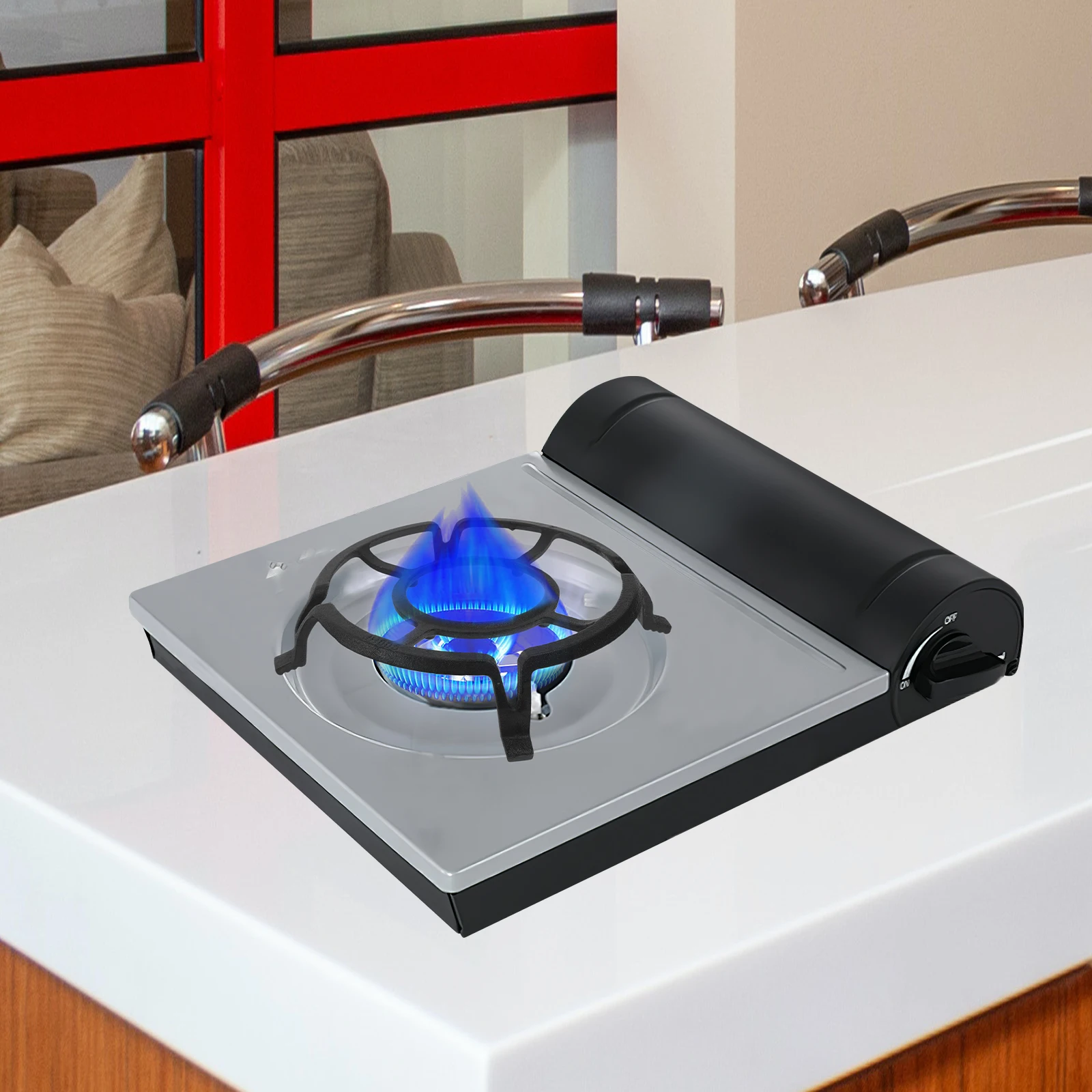 

Pot Griddle Holder Solid Wok Ring Universal Range Cooktop Gas Hob Pan Stand Cast Iron Stove Grates Non Slip Wok Support Stand