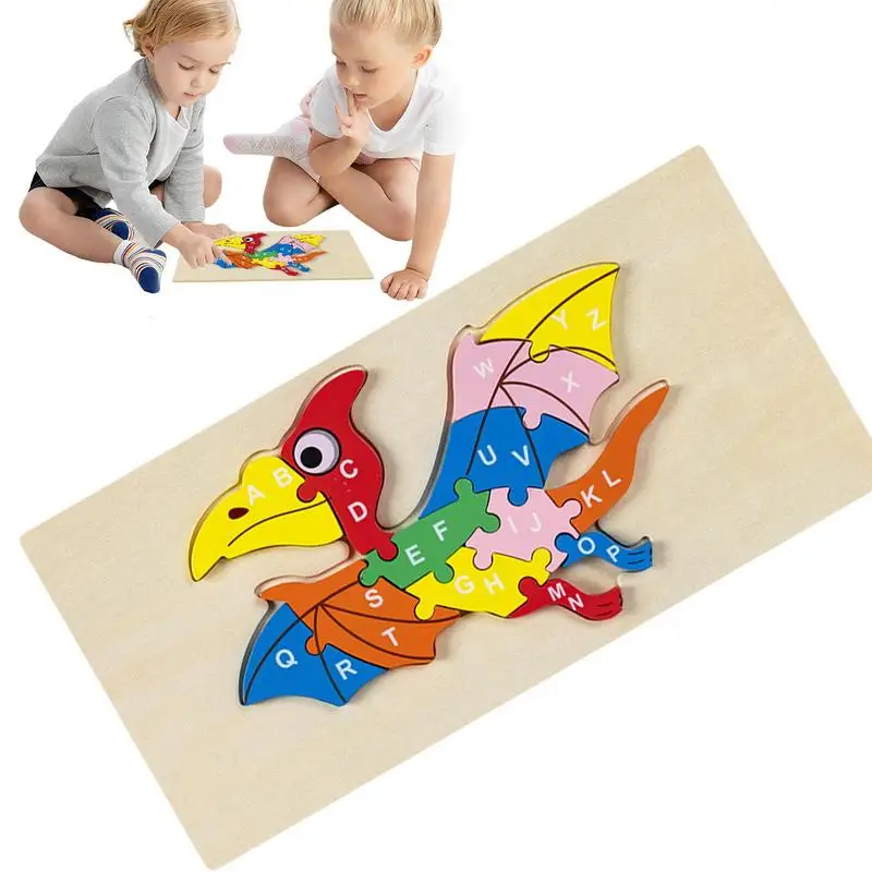 

Animal Wooden Puzzles For Toddlers Kids Animals Vehicle Learning Puzzles Board Colorful Dinosaur Blocks Toys Gift For Kids