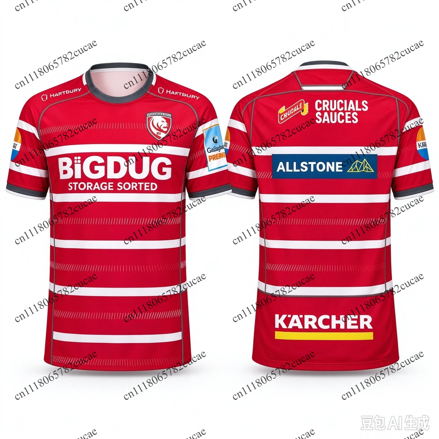 Gloucester Rugby 2026Jersey, Italian Team Rugby Shirt, Unisex Short Sleeve Sportswear, Quick Dry Breathable Tee Men Women Y2k
