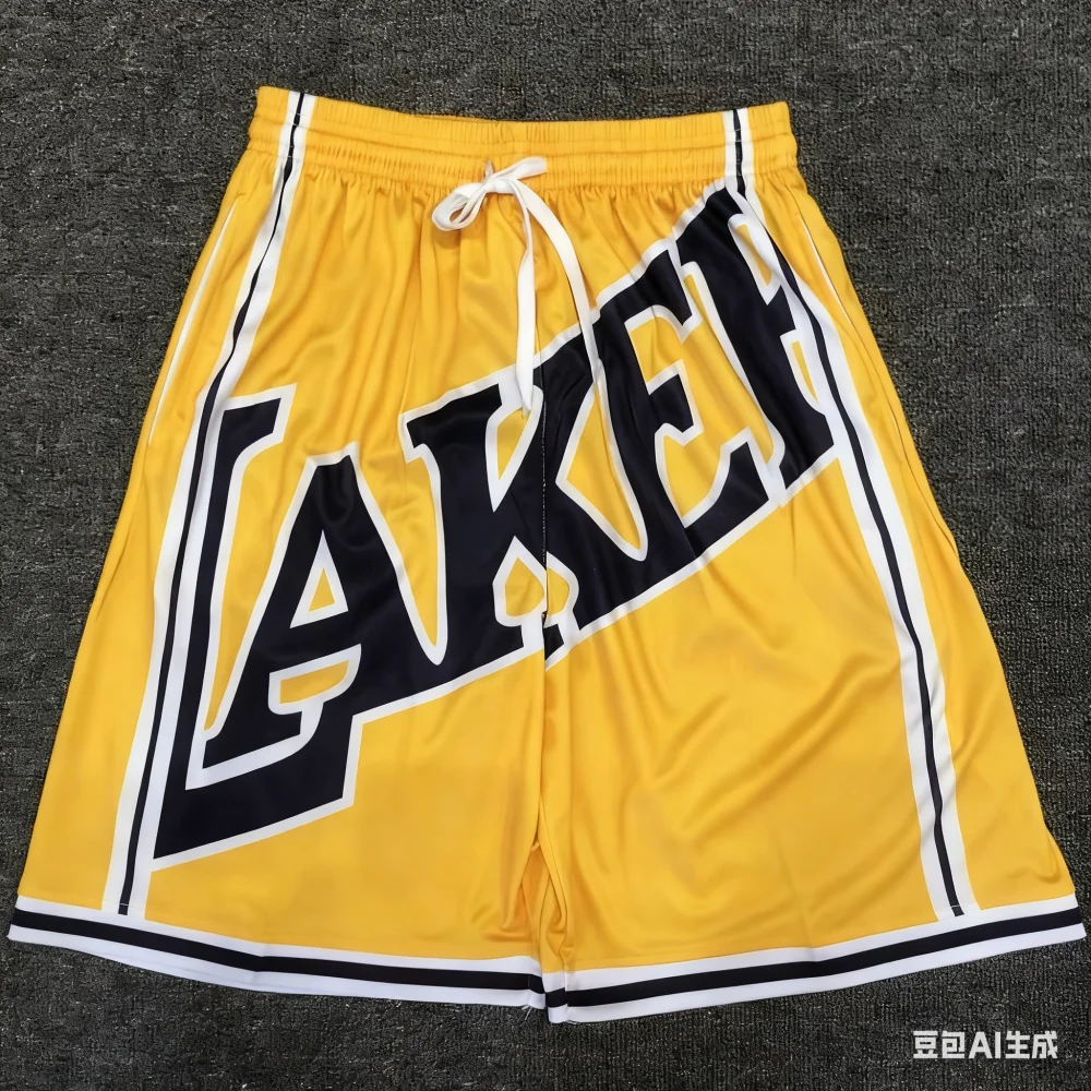 جديد شورت كرة السلة ريترو ستريت كرة السلة السراويل الرياضية للرجال والنساء تشغيل سروال التدريب شورتات للبحر فضفاضة تناسب #1