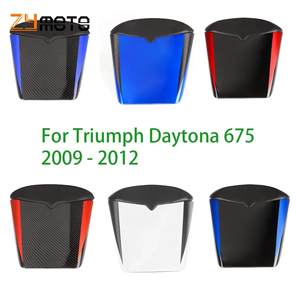 

Red Blue White Black For Daytona 675 2006 2007 2008 2009 2010 2011 2012 motorcycle Rear Pillion Passenger Cowl Seat Back Cover