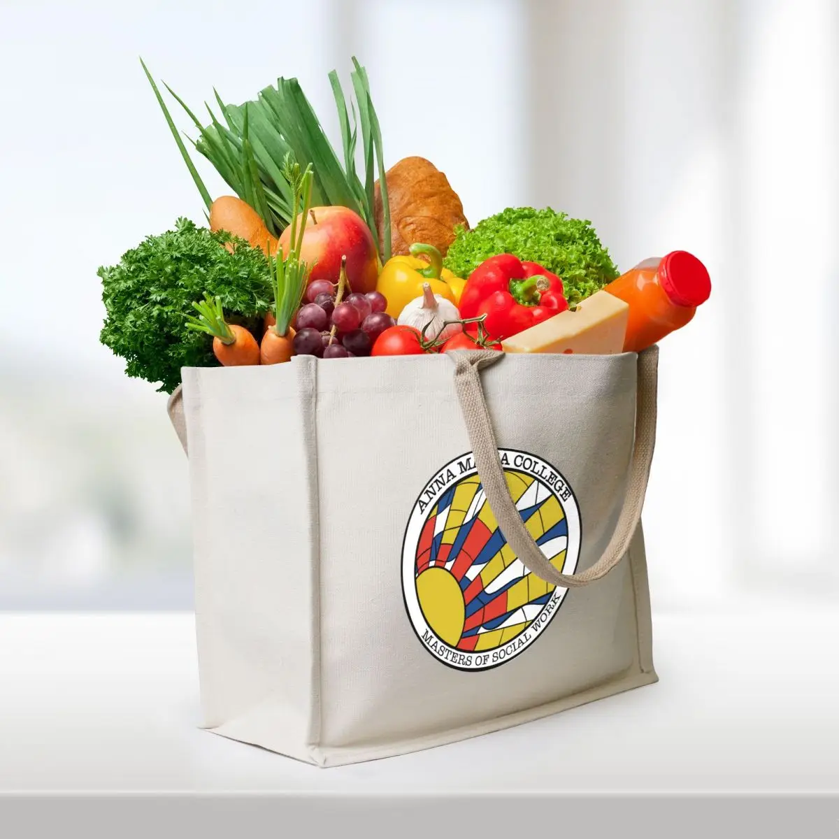 Anna Maria MSW Tote Bag Lady bag shopping bags foldable tote bag university