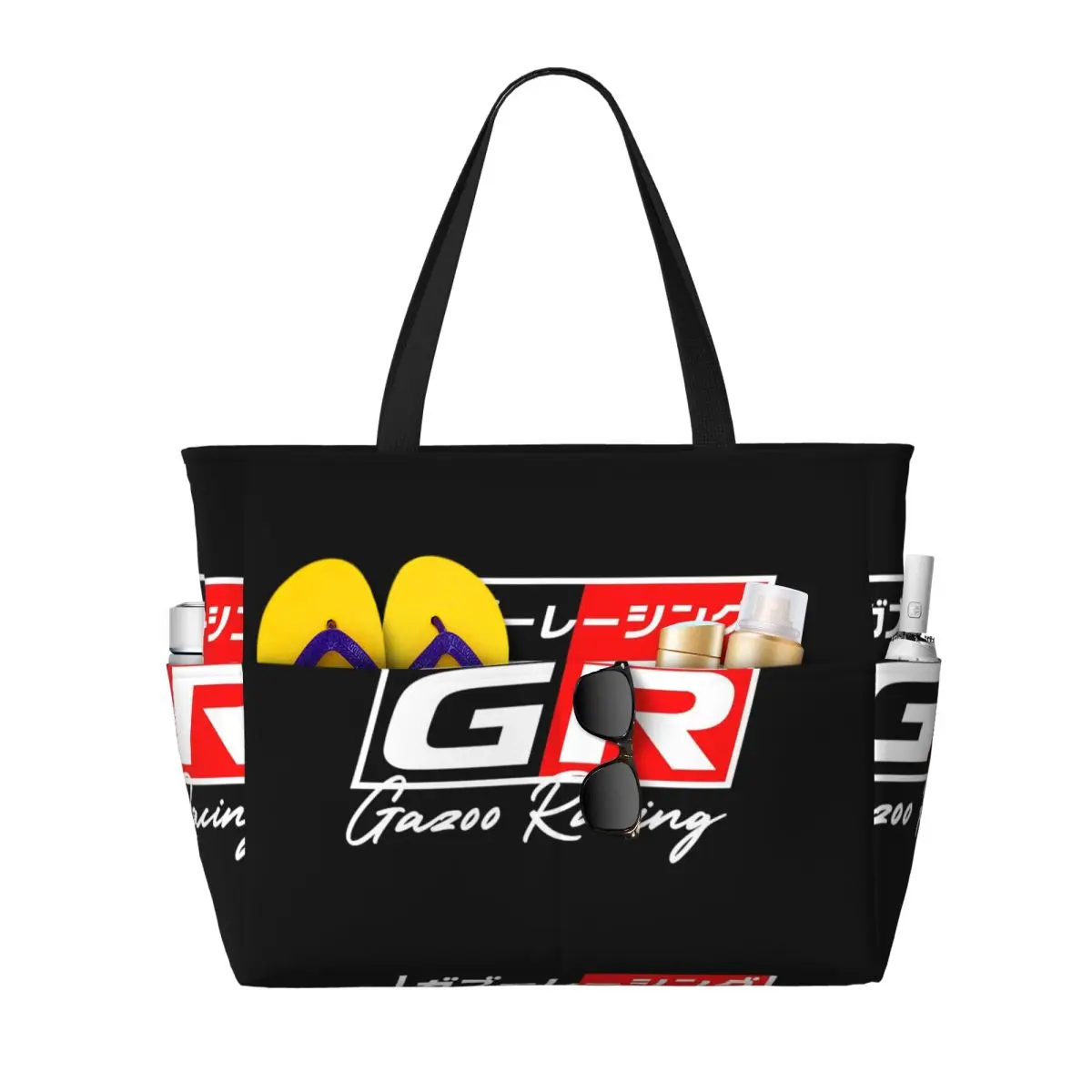 GR Japanese Logo Sport Beach Tote Bag Sport Gym Yoga Duffle Large Tote Bag Women Travel Bag Fitness bag