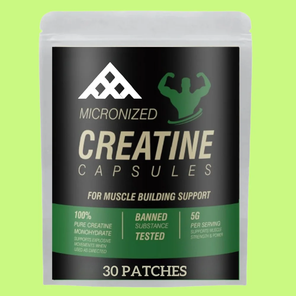 

Трансмические пластыри Creatine Monohydrate для роста мышц, повышенной прочности, повышенной энергии, 30 пластырей