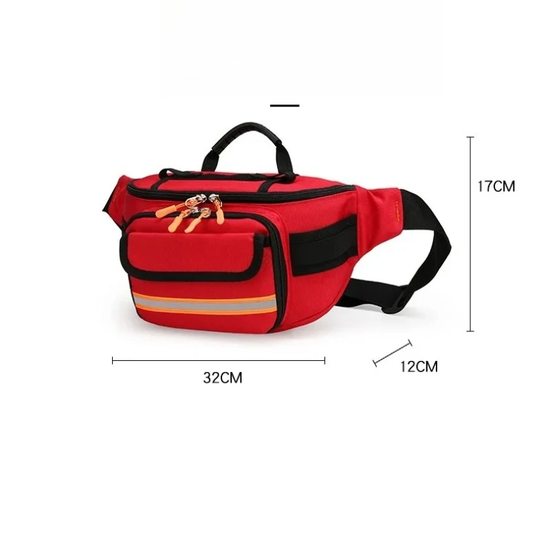 Empty Rescue Waist Bag Camping Trip First Aid Bag Medical Storage Medical Organizer Outdoor Emergency Survival Rescue Bag