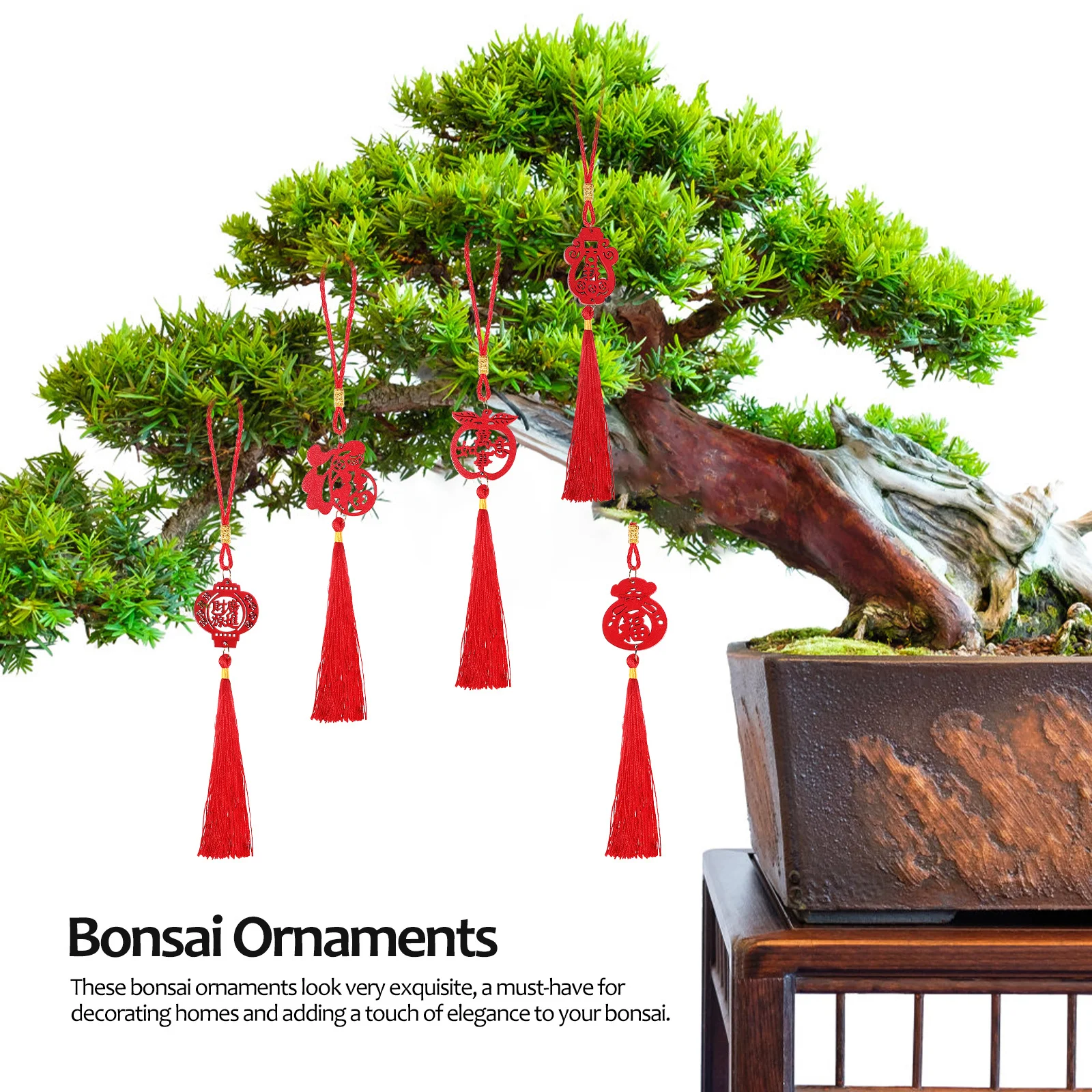 подвесные украшения бонсай в китайском стиле