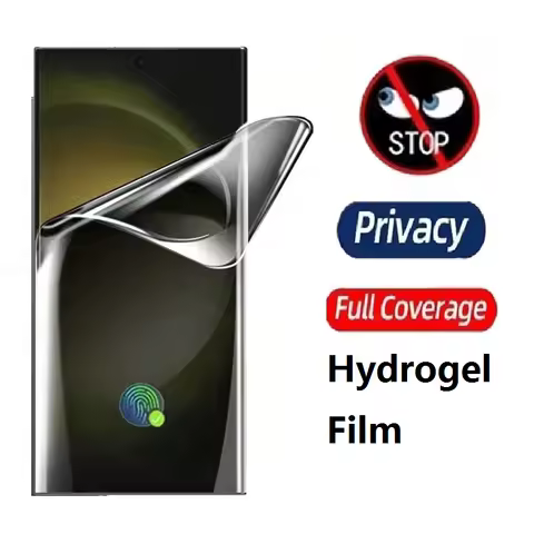 Privacy Hydrogel Film For Samsung Galaxy S8 S9 S10 S10E S20 S21 S22 S23 Plus FE Ultra 5G Screen Protectors Anti Spy