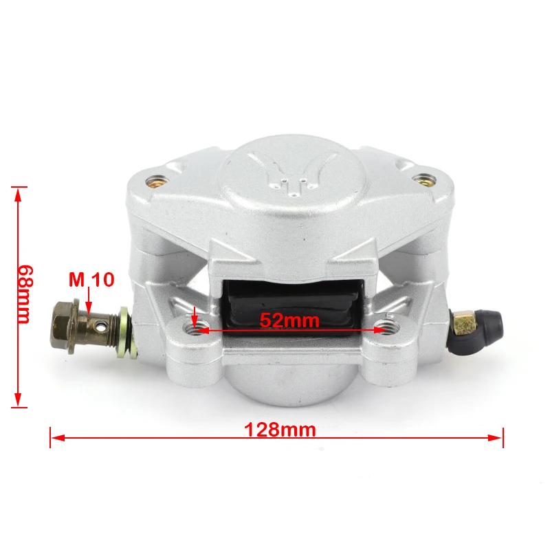 Hydraulic Rear Disc Brake Caliper System With Pads – Fits Quad Dirt Bike ATV 150-250cc, Labwork, 90-Day Warranty