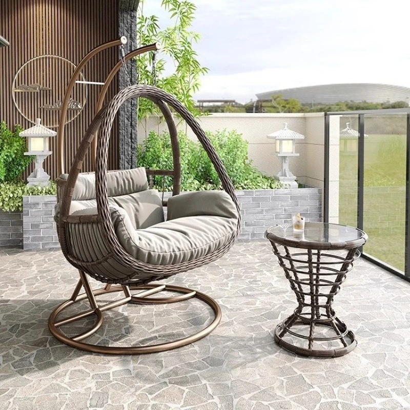Hanging Basket Chair Indoor Swing Balcony Double Rattan Rocking Chair Bird's Nest Hanging