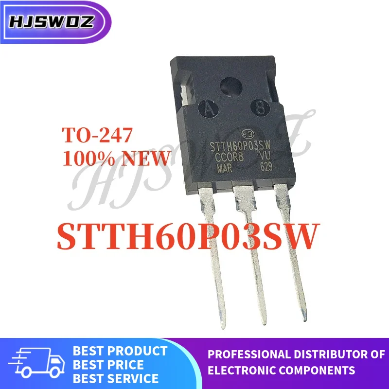 5PCS STTH60RL03CW STTH40P03S STTH3003CW STTH30W02CW STTH6003CW TO-247 SiC Schottky Diode Brand New In Stock