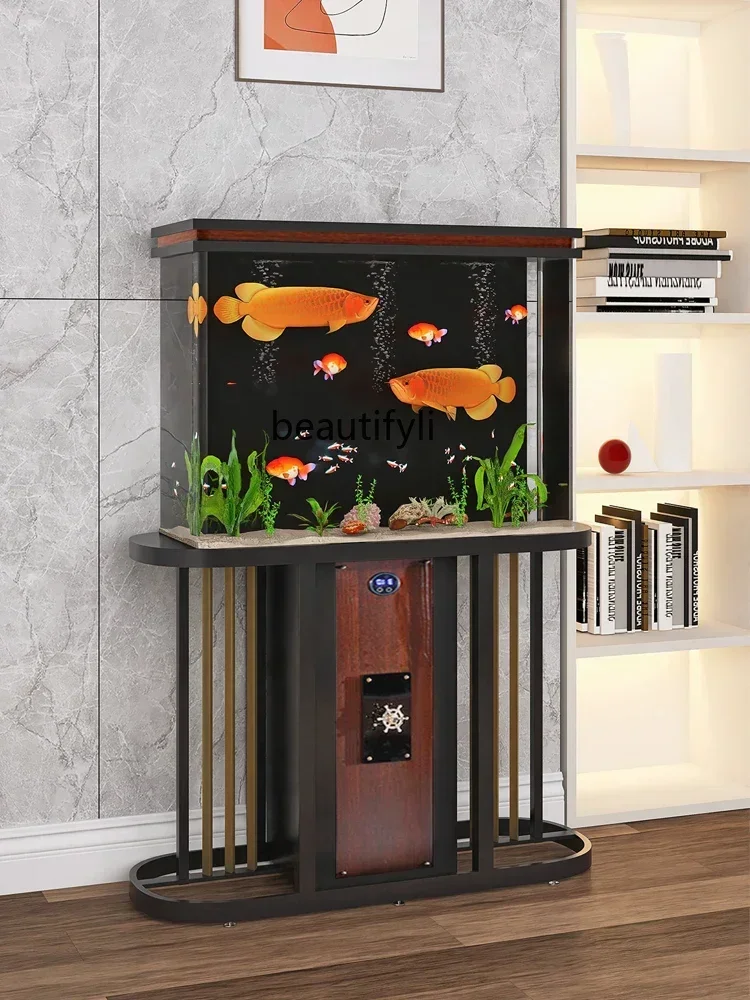 

Yh29 New Screen Fish Tank Living Room Small Change Water Fish Tank Acrylic Ecological Bottom Filter Fish Tank Aquarium