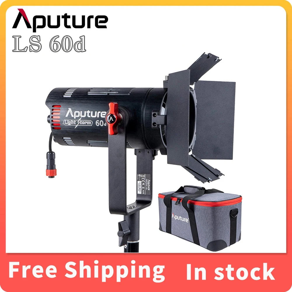 

Aputure LS 60D 60W Photography Lighting Daylight-Balanced Adjustable LED Video Light IP54 APP Control with Barn Doors